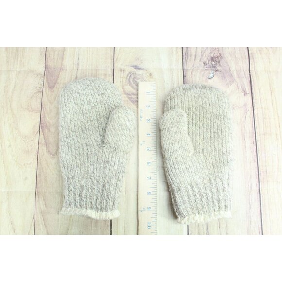Women's Knitted Mittens Wool Fleece Lined - Picture 4 of 9